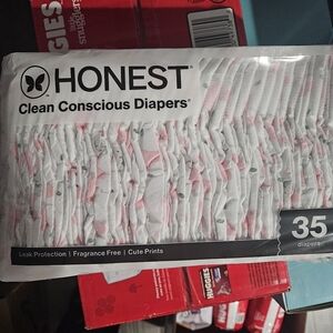 Honest Clean Conscious Diapers Size 1- NEW, SEALED/ Ballerina Bunny Themed